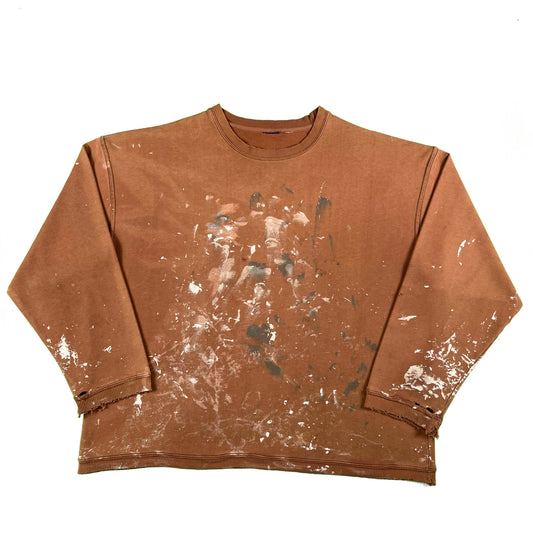 00s Clay Brown Painter's Sweatshirt- XXL