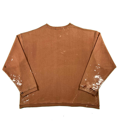 00s Clay Brown Painter's Sweatshirt- XXL
