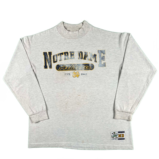 90s Notre Dame Athletics Long Sleeve Tee- L
