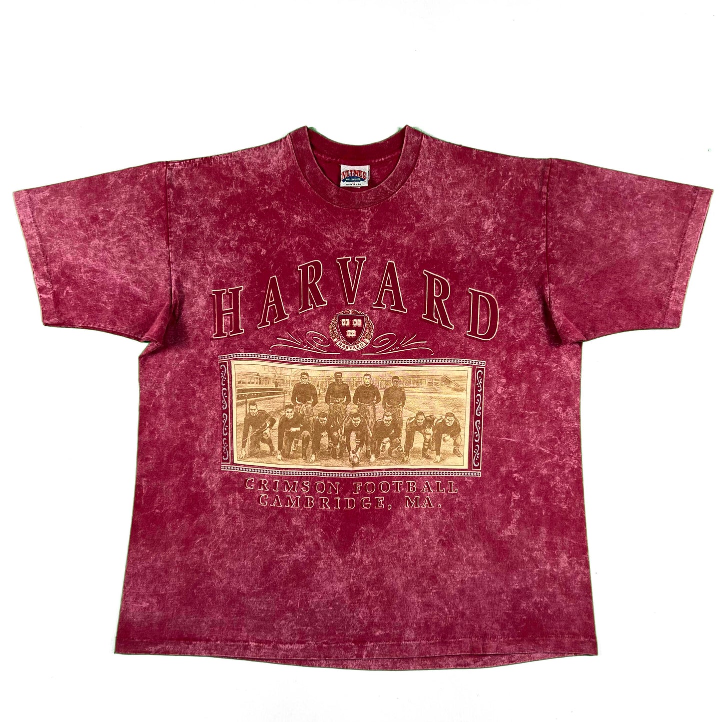 90s Harvard Crimson Football Tee- XL