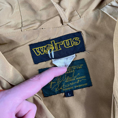70s/80s Walrus Hooded Jacket- L
