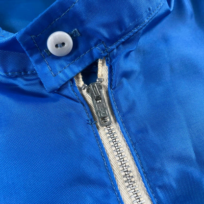 60s Dark Baby Blue Nylon 'RSAL' Jacket- L