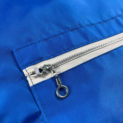 60s Dark Baby Blue Nylon 'RSAL' Jacket- L
