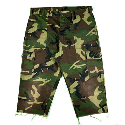 80s Camo Fatigue Capris- 37-39x21