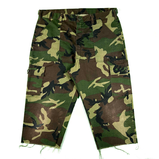 80s Camo Fatigue Capris- 37-39x21