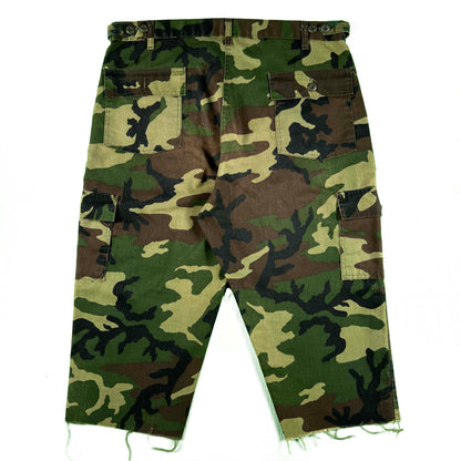 80s Camo Fatigue Capris- 37-39x21
