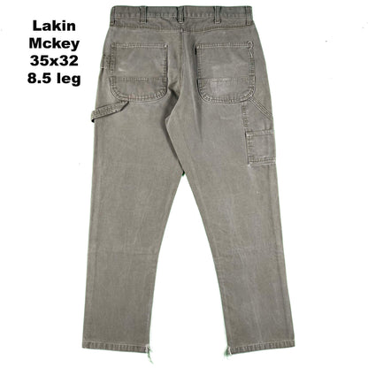 Various Cotton Canvas Carpenter Pants- SELECT PAIR