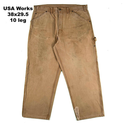 Various Cotton Canvas Carpenter Pants- SELECT PAIR
