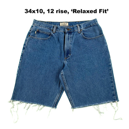 Vintage L.L. Bean Cut Off Denim Shorts- SELECT PAIR