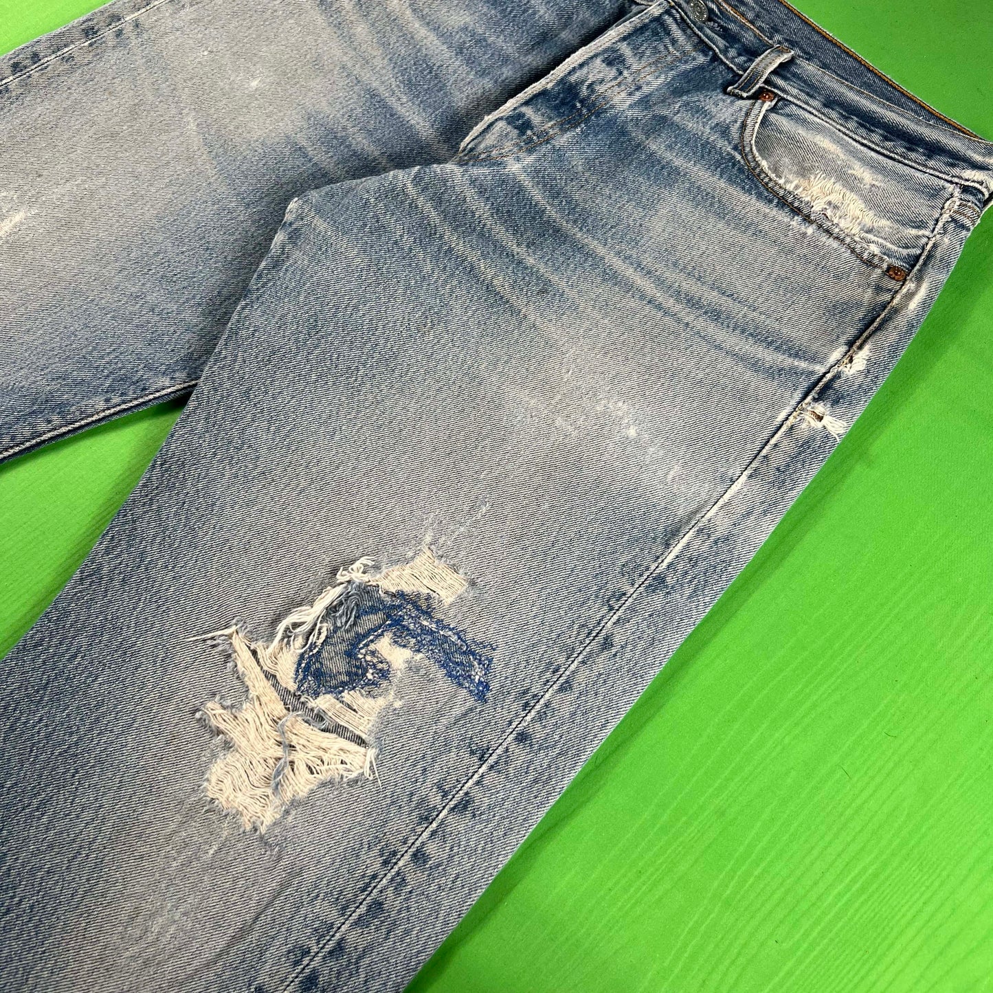 00s Nicely Worn & Repaired Levi's 501 Denim- 34x32