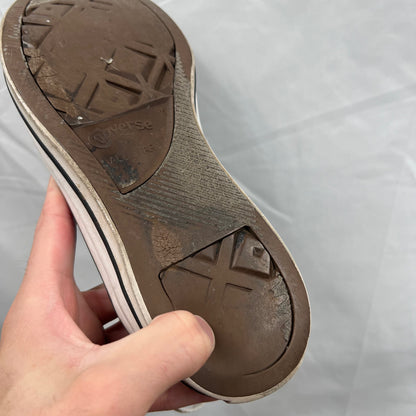 Faded Black Beat Up Converse- M's 6.5, W's 8