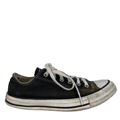 Faded Black Beat Up Converse- M's 6.5, W's 8
