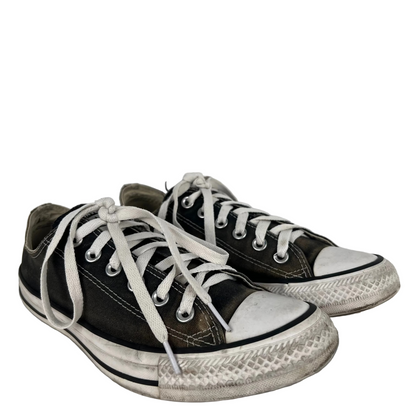 Faded Black Beat Up Converse- M's 6.5, W's 8