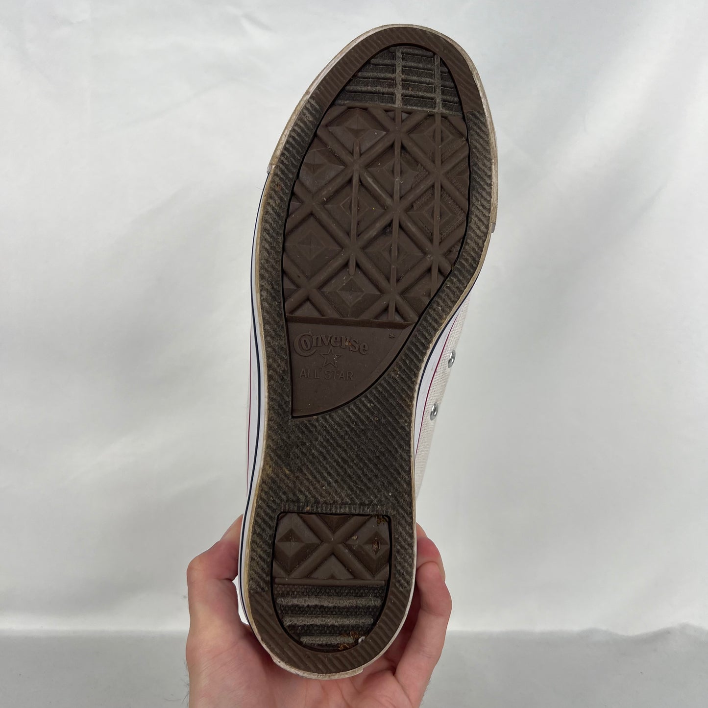 White Converse- M's 10, W's 11.5