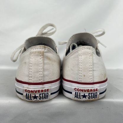 White Converse- M's 10, W's 11.5