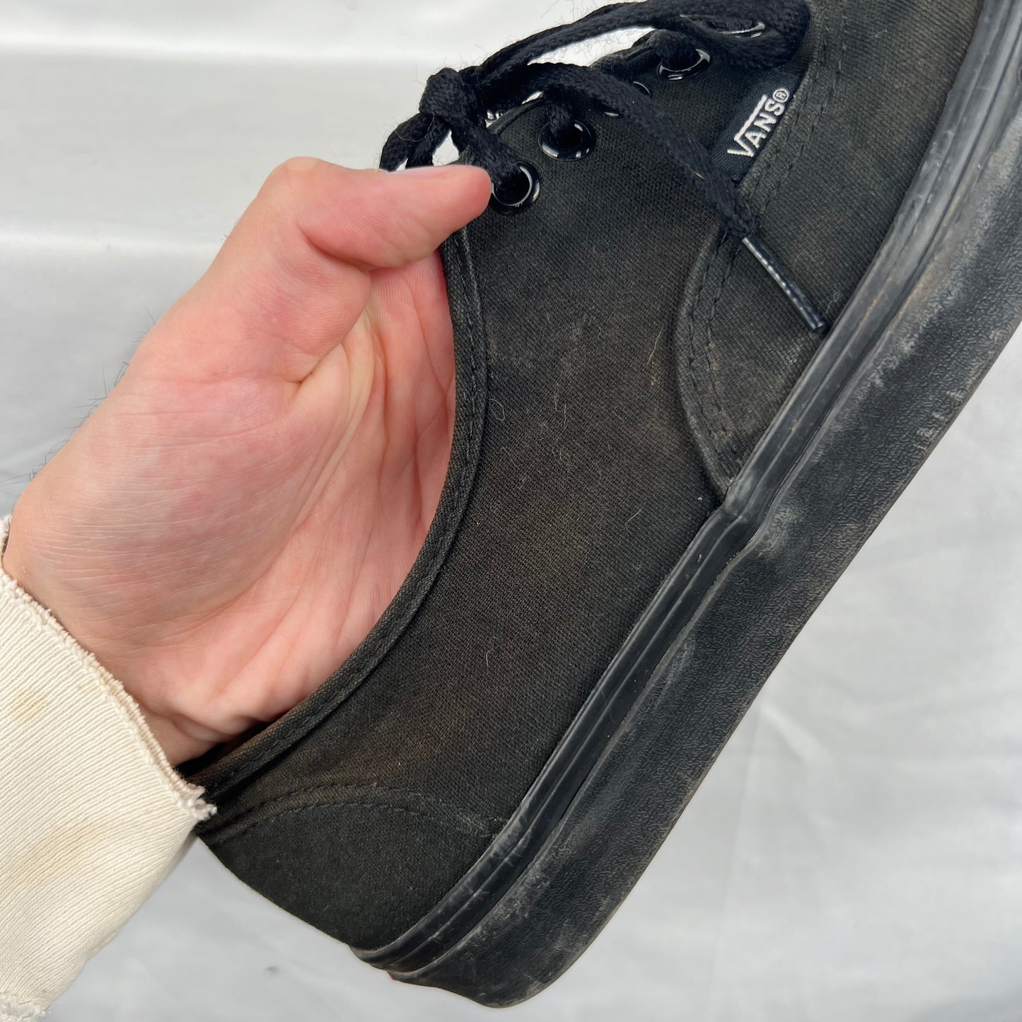 Faded Black Vans New Eras- M's 10.5, W's 12
