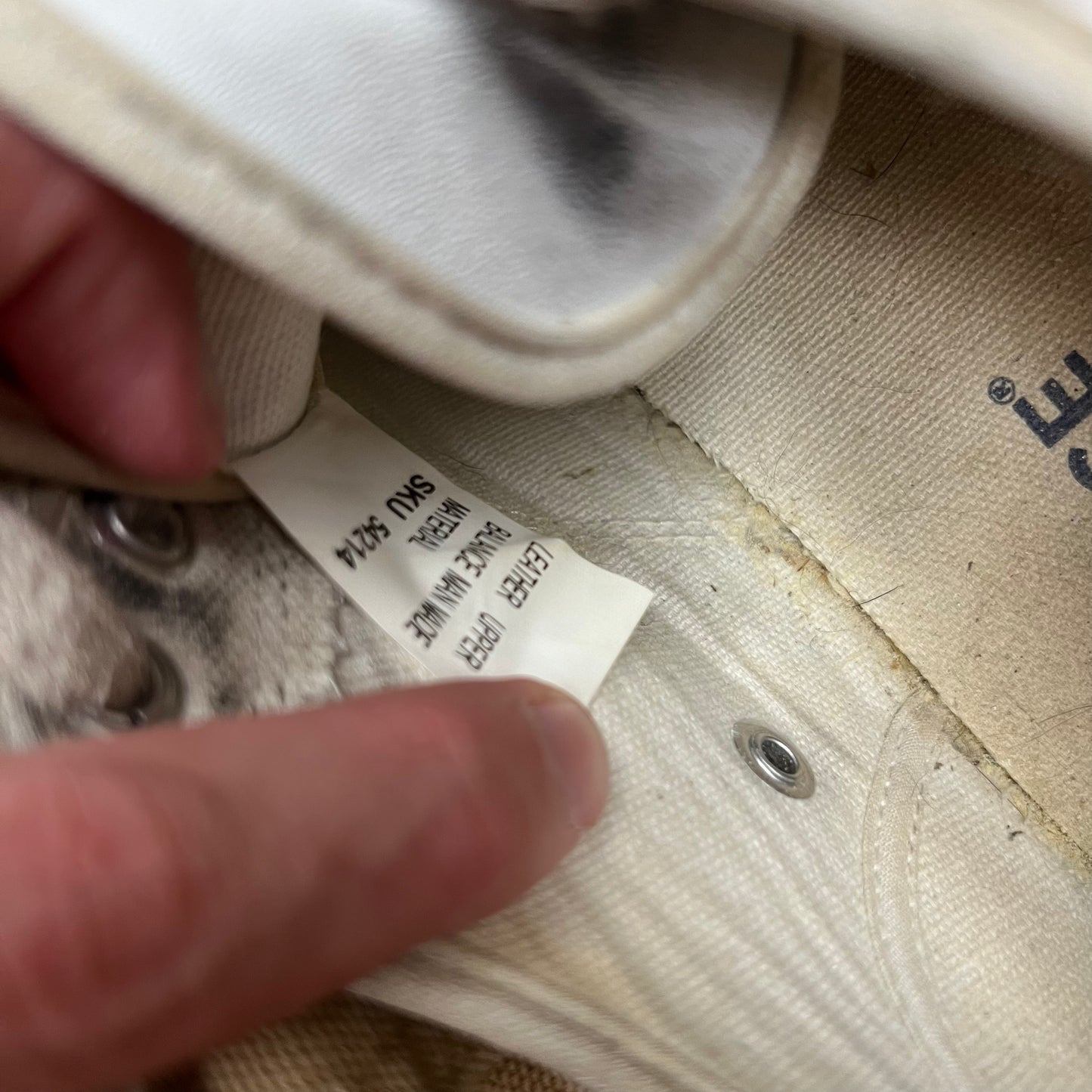00s White Leather Converse Jack Purcells- M's 7, W's 8.5