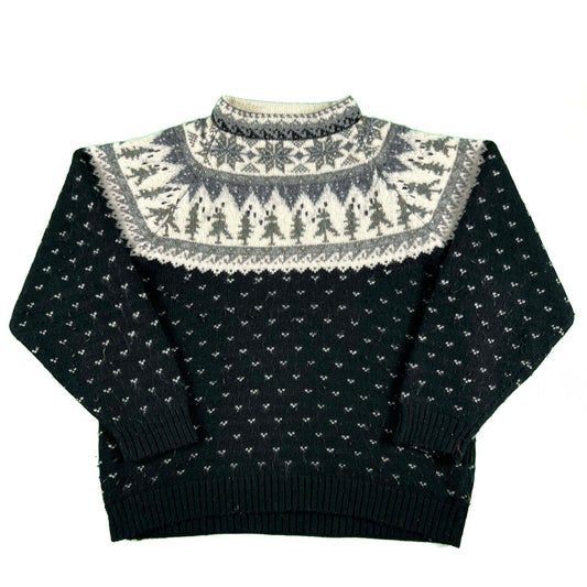 90s Eddie Bauer Forest Sweater- S