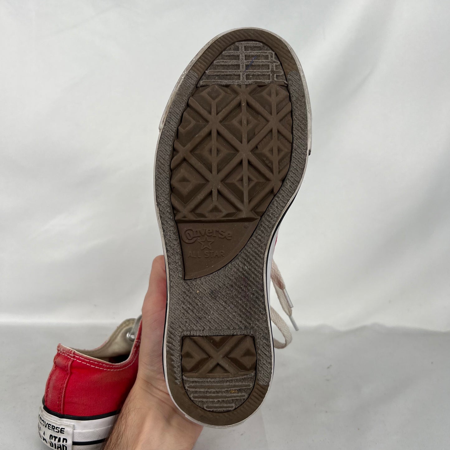 Sun Faded Red Converse- M's 6, W's 7.5