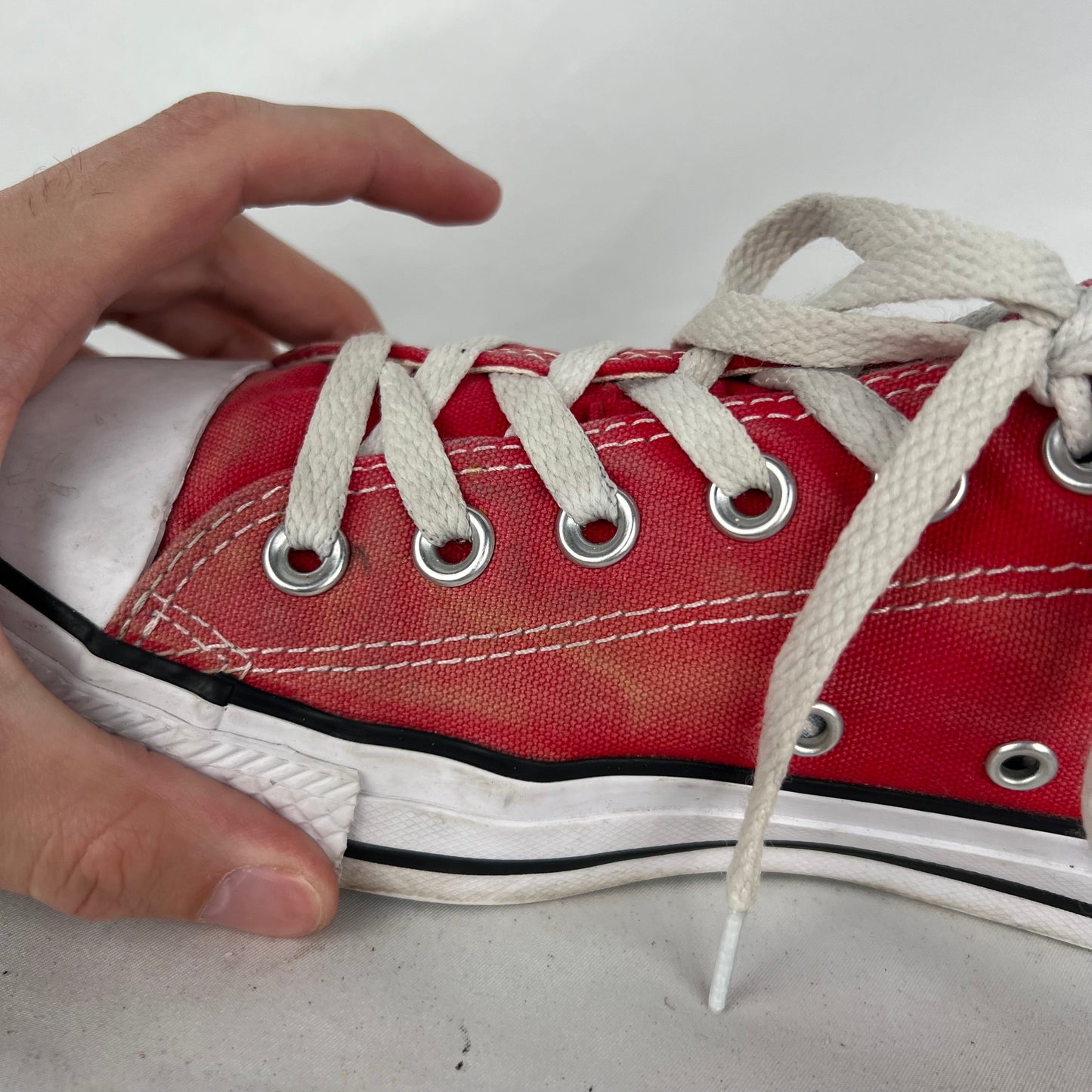 Sun Faded Red Converse- M's 6, W's 7.5