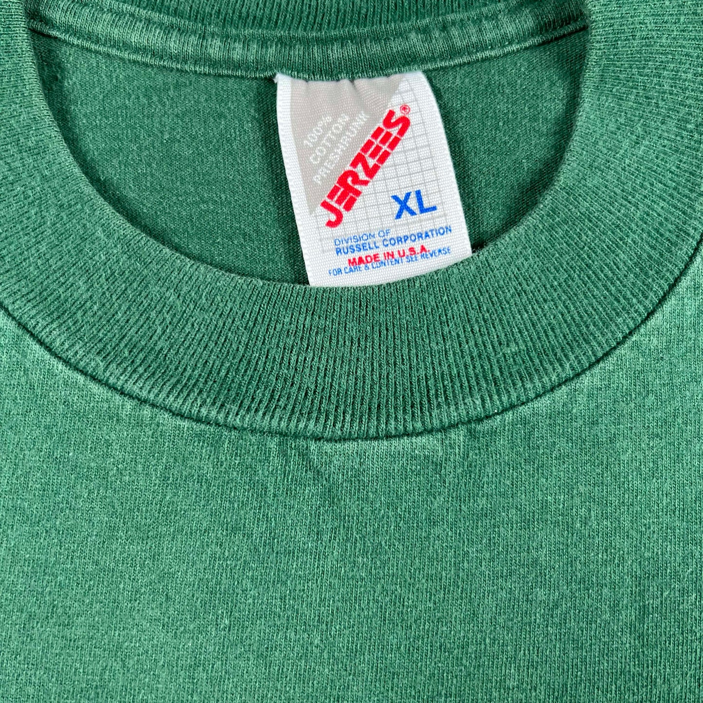 90s Forest Green Playground Construction Tee- XL
