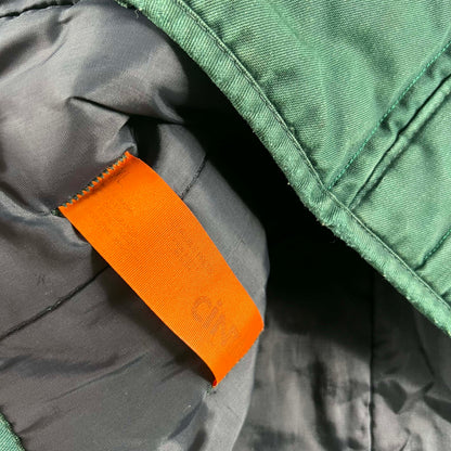 90s Faded Forest Green Work Vest- L