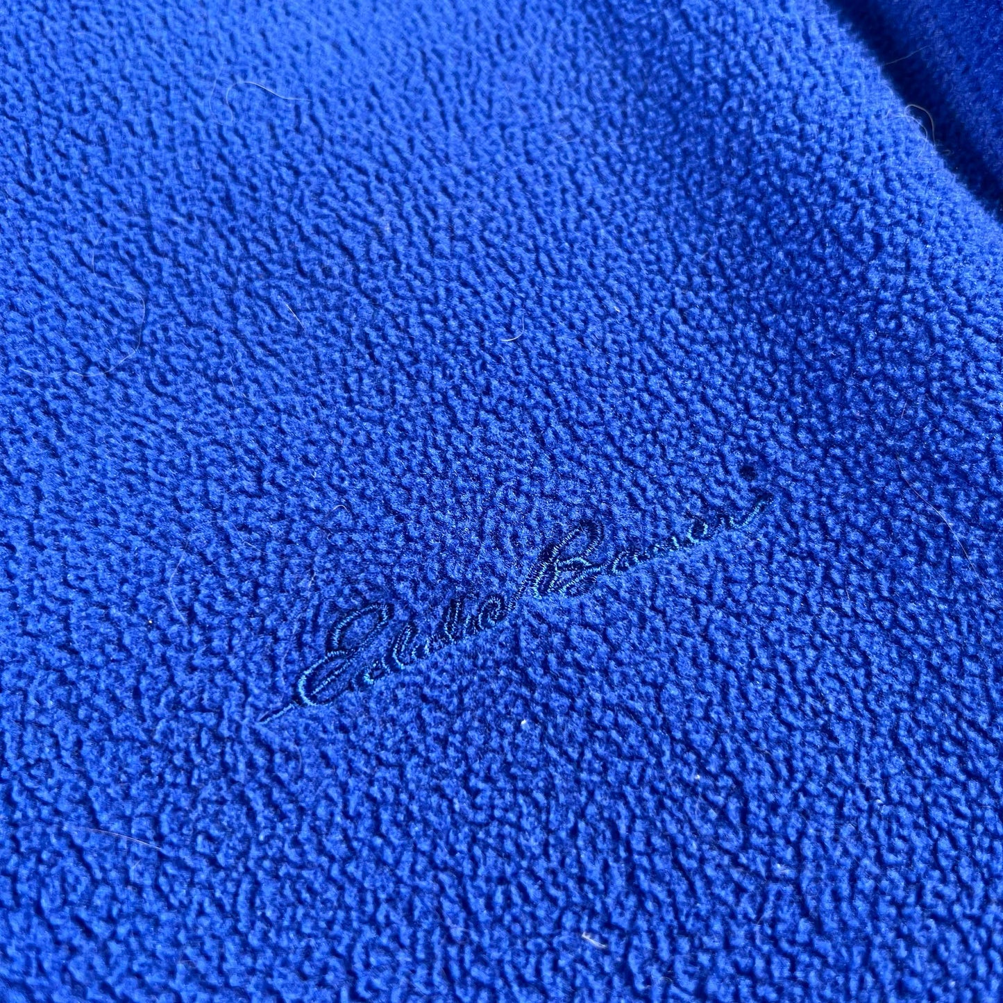 90s/00s Eddie Bauer Cobalt Blue Fleece Jacket- M