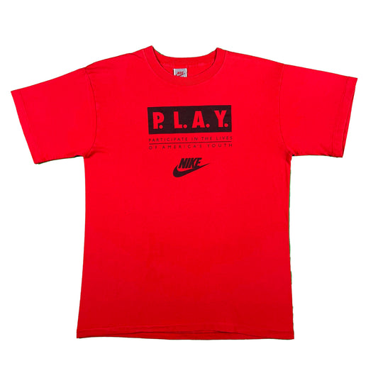90s Nike P.L.A.Y Participate in the Lives of America's Youth Tee- L & XL