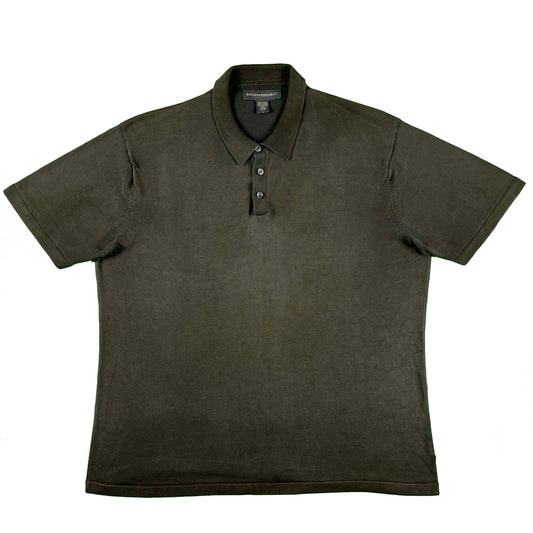 2002 Banana Republic Sun Faded Cotton Silk Polo- L