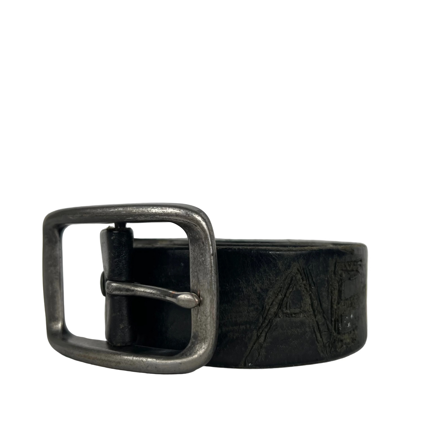 Gap Carved Black Leather Belt- 34"-38"