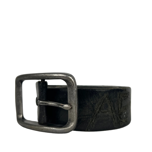 Gap Carved Black Leather Belt- 34"-38"