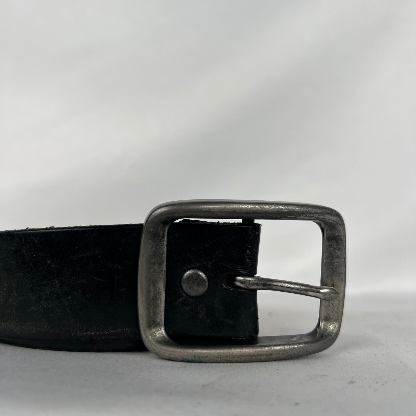 Gap Carved Black Leather Belt- 34"-38"