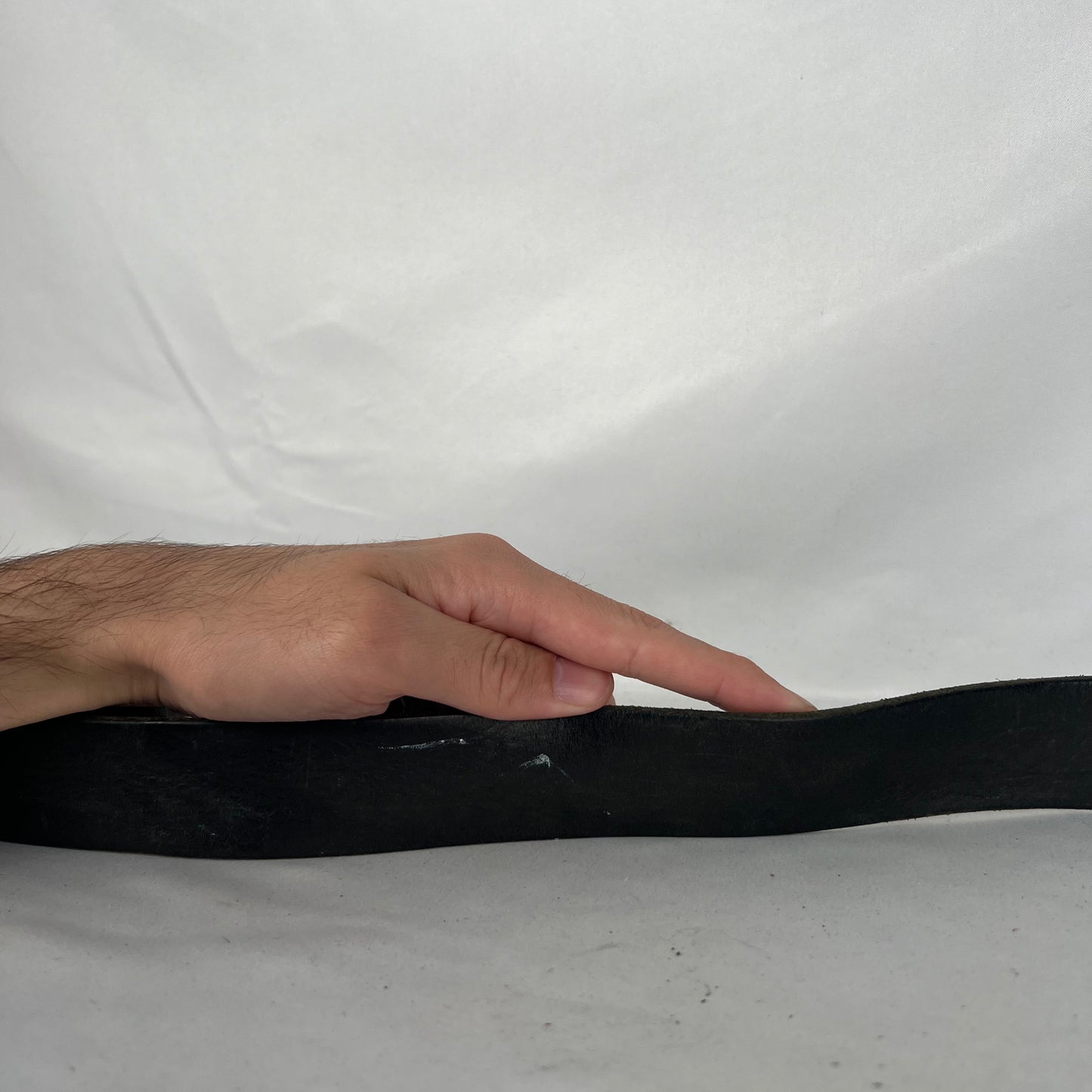 Gap Carved Black Leather Belt- 34"-38"