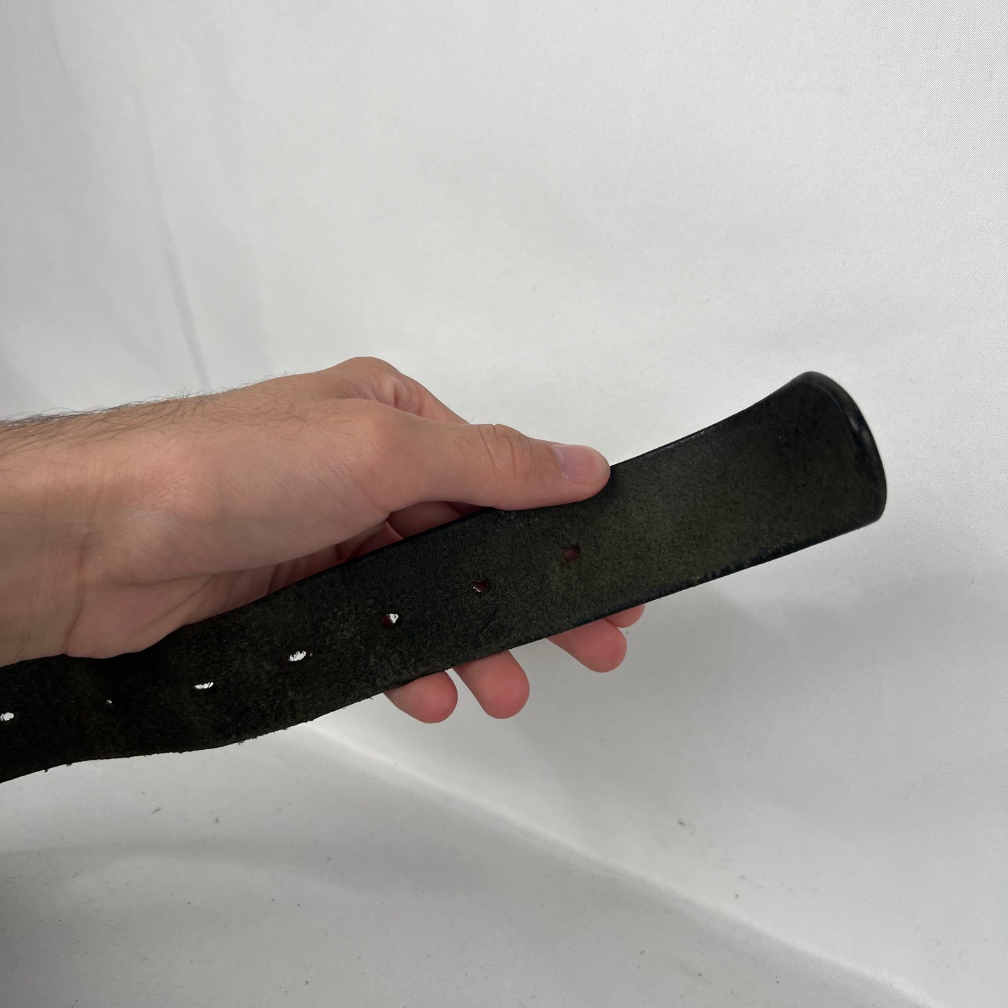 Gap Carved Black Leather Belt- 34"-38"