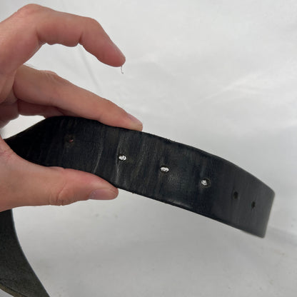 Gap Carved Black Leather Belt- 34"-38"