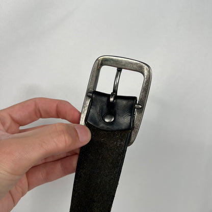 Gap Carved Black Leather Belt- 34"-38"