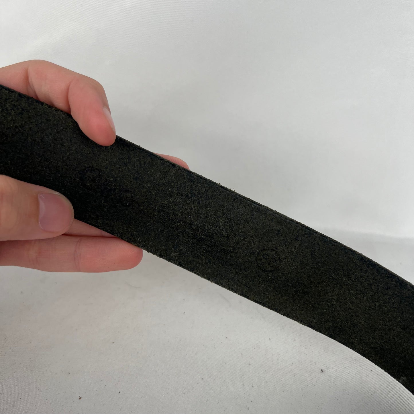 Gap Carved Black Leather Belt- 34"-38"
