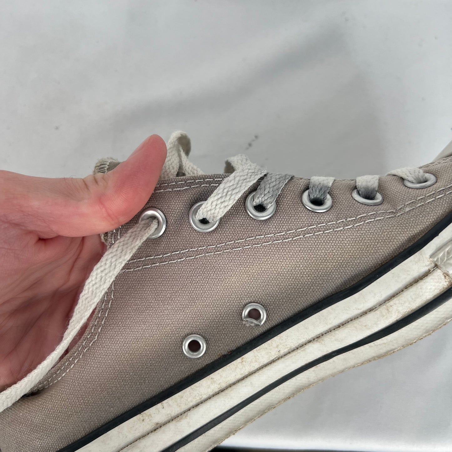 Sun Faded Grey Converse- M's 8, W's 9.5