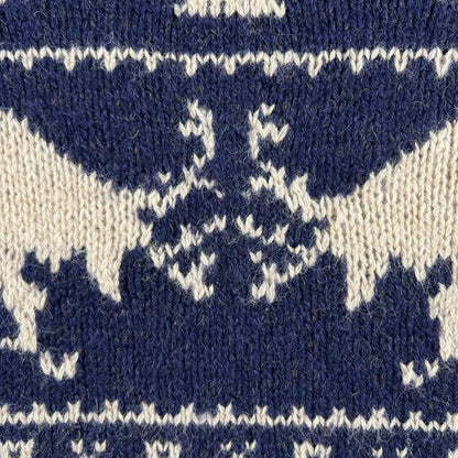 80s Shetland Wool 'Rutting Elk' Sweater- M