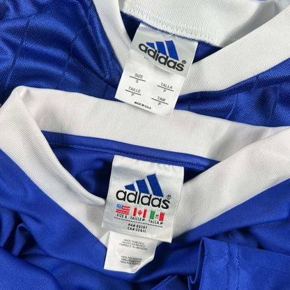 00s Adidas Blue Cal Baptist Soccer Jerseys- SELECT KIT