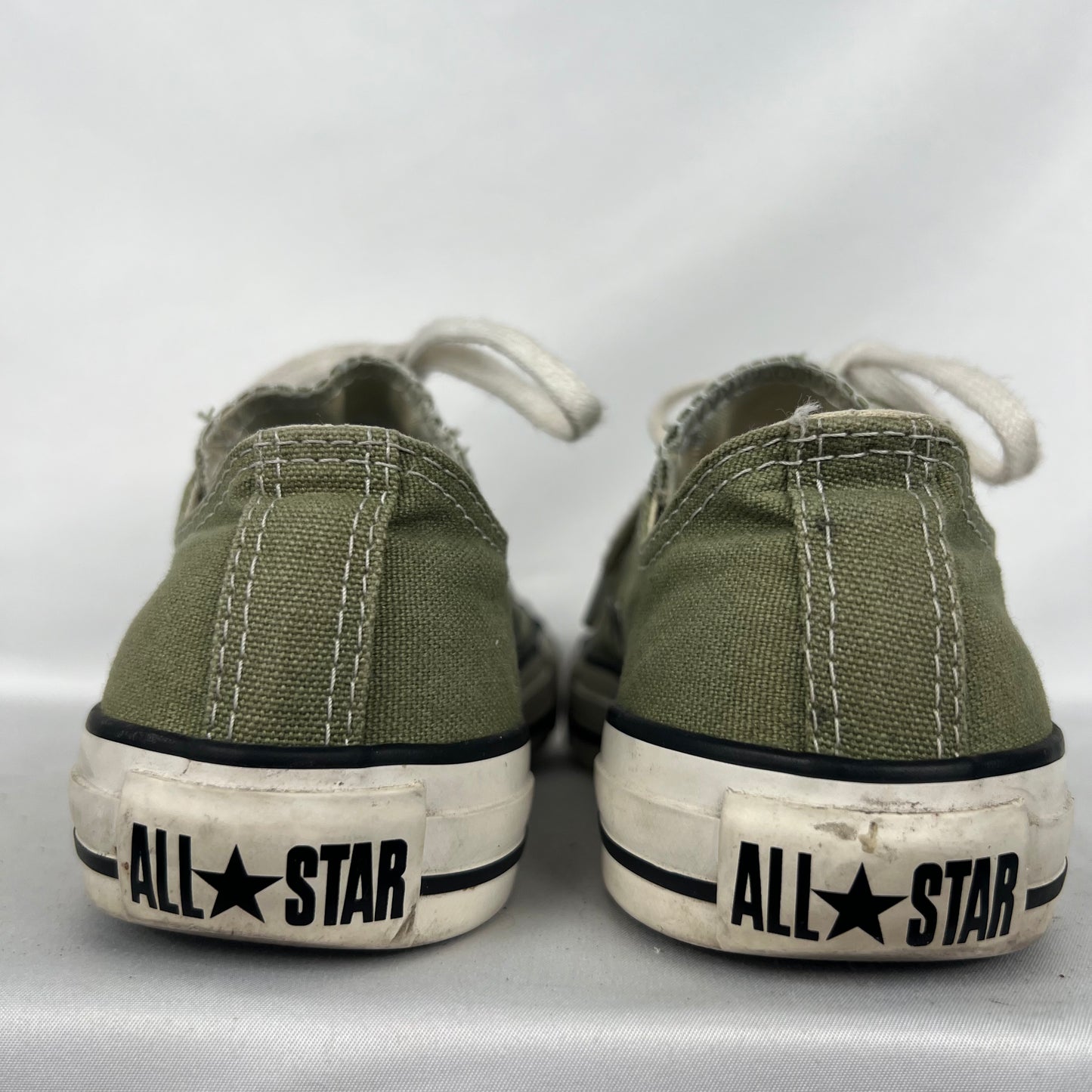 Faded Olive Green Converse- M's 5, W's 6.5