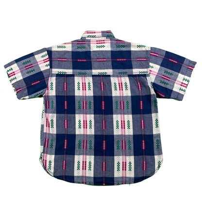 80s Indian Madras Cotton Shirt- S