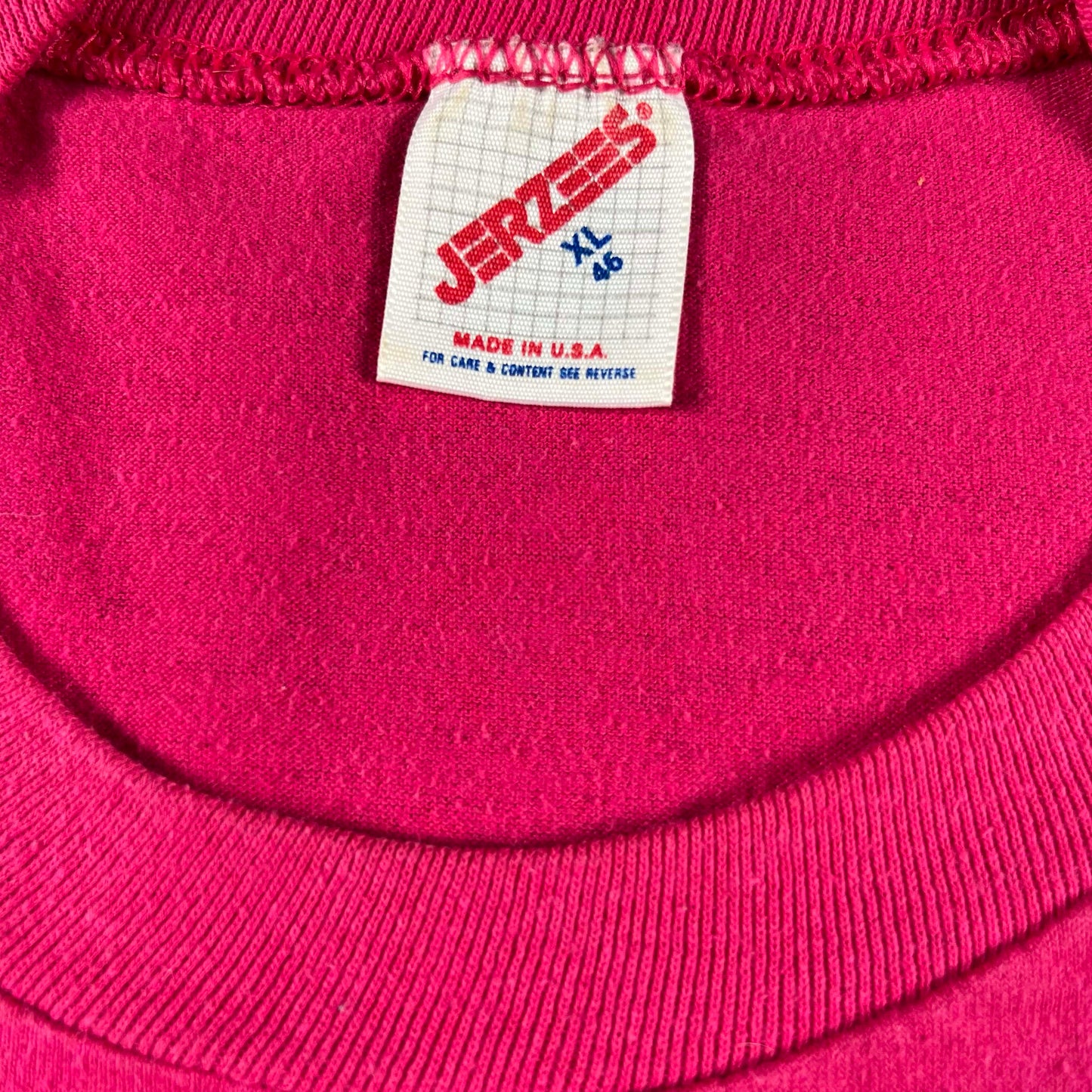 80s Hot Pink Chicago Tee- XL