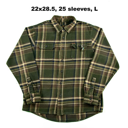 00s Orvis Heavyweight Cotton Charm Flannels w Pockets- SELECT SHIRT