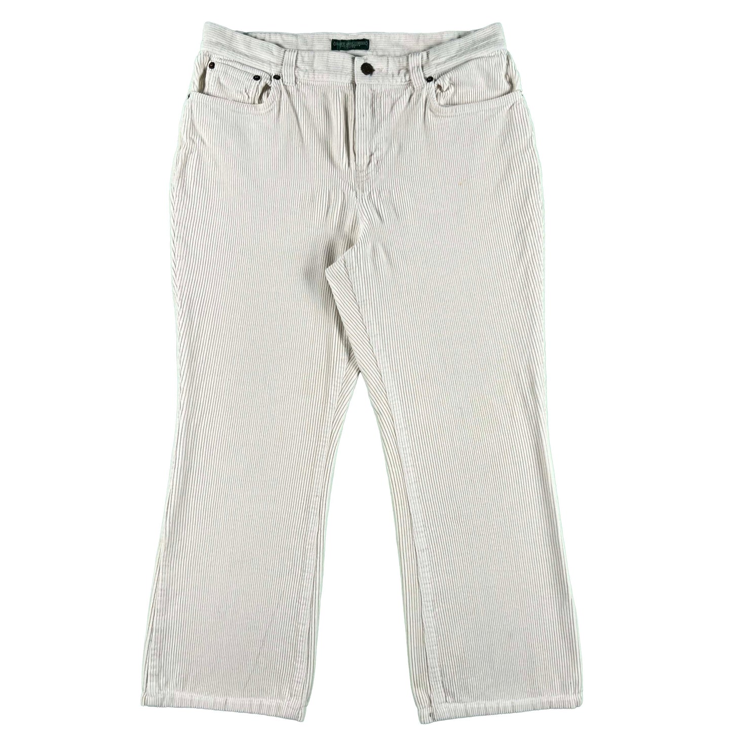 00s Lauren Jeans Co Ralph Lauren Creamy White Corduroy Pants- 31x26