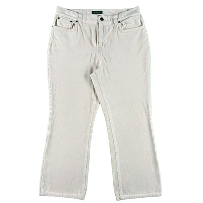 00s Lauren Jeans Co Ralph Lauren Creamy White Corduroy Pants- 31x26