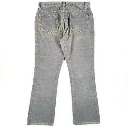 2002 Old Navy Icy Grey/Blue Flared Corduroy Pants- 32x30.5