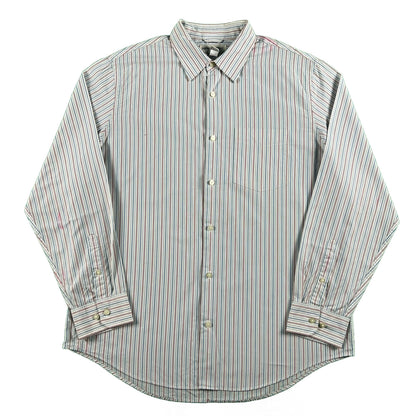 2007 Banana Republic Striped 100% Cotton Button Up Shirt- XL