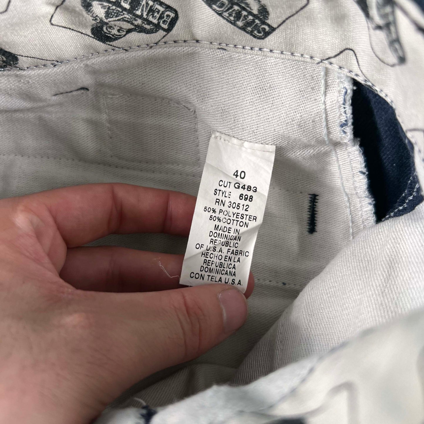 Ben Davis Faded Navy Work Pants- 37x27.5