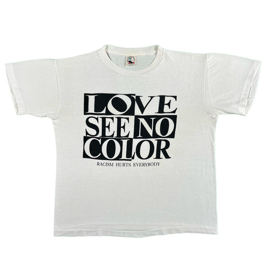 90s Love See No Color Tee- L